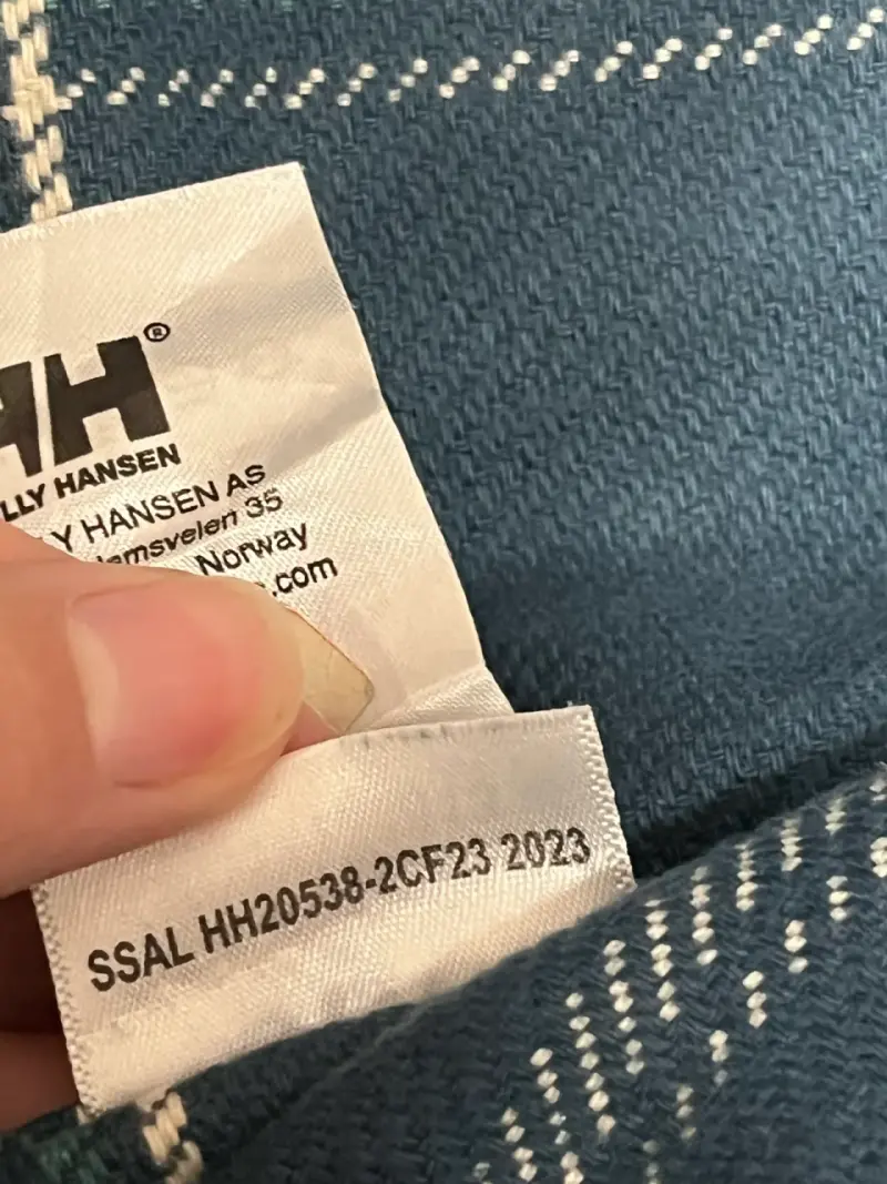 Camisa de franela a cuadros azul Helly Hansen para hombre - 6