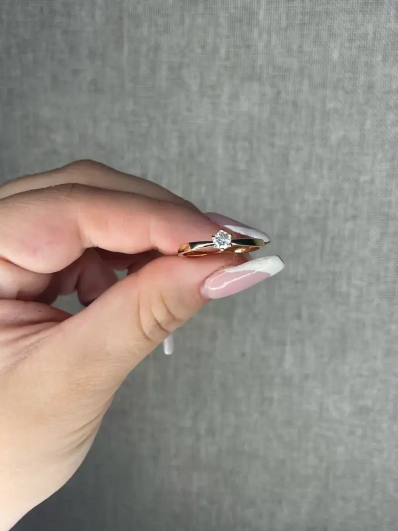 Anillo enchapado en oro 18k - 2