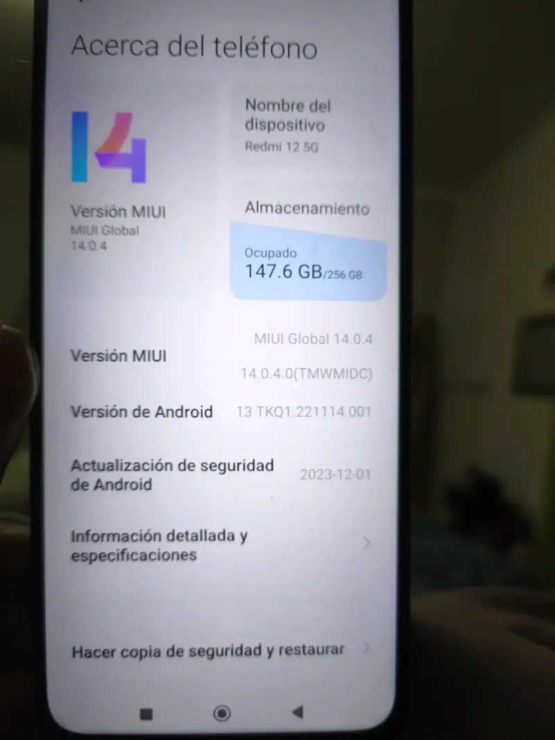 Xiaomi Redmi 12 5G 256GB celeste - 3