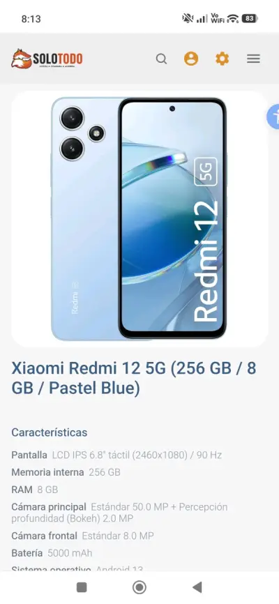 Xiaomi Redmi 12 5G 256GB celeste - miniatura 4
