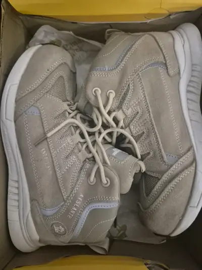 Zapatos  seguridad beige para mujer - miniatura 1