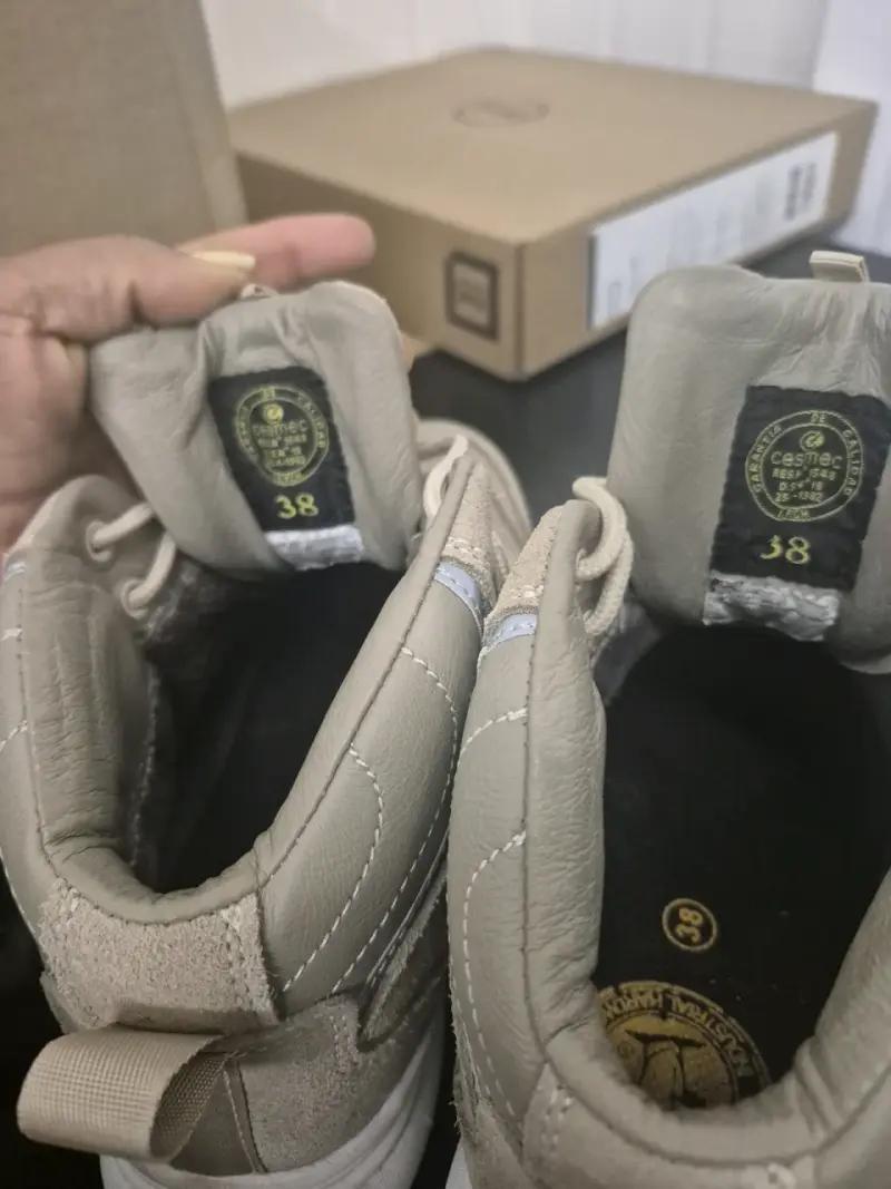 Zapatos  seguridad beige para mujer - 4