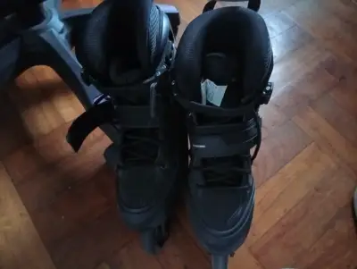 Patines en línea negros talla 40 decathlon - miniatura 2