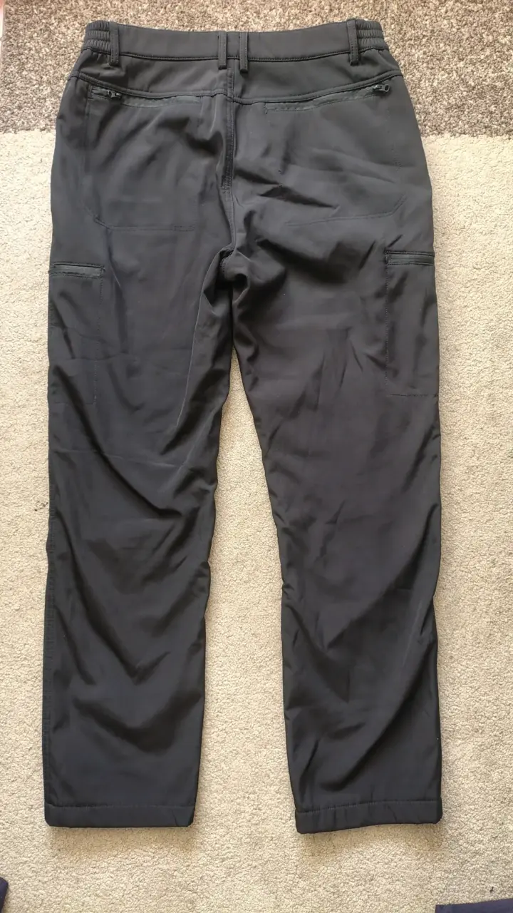 Pantalones outdoor negros para hombre talla XL - 3