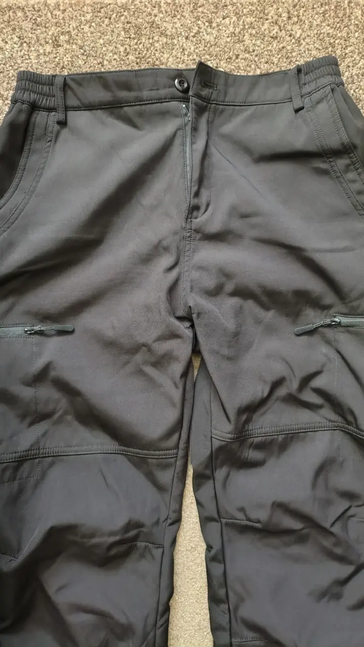 Pantalones outdoor negros para hombre talla XL - 4