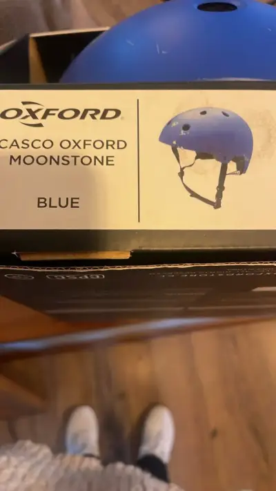 Casco Oxford Moonstone azul para ciclismo - miniatura 1