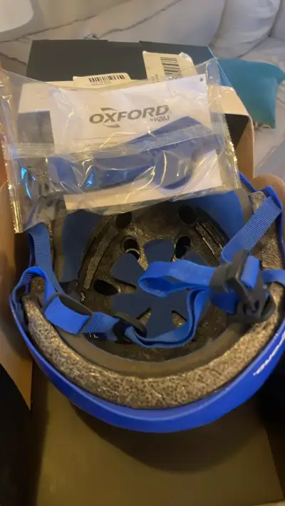 Casco Oxford Moonstone azul para ciclismo - miniatura 4