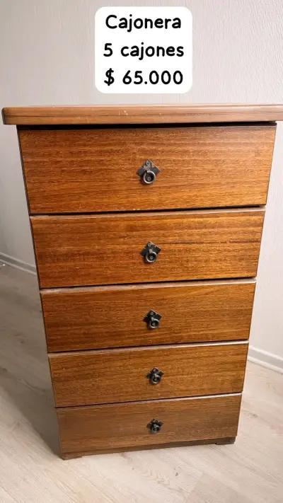 Cajonera de madera con 5 cajones - miniatura 1