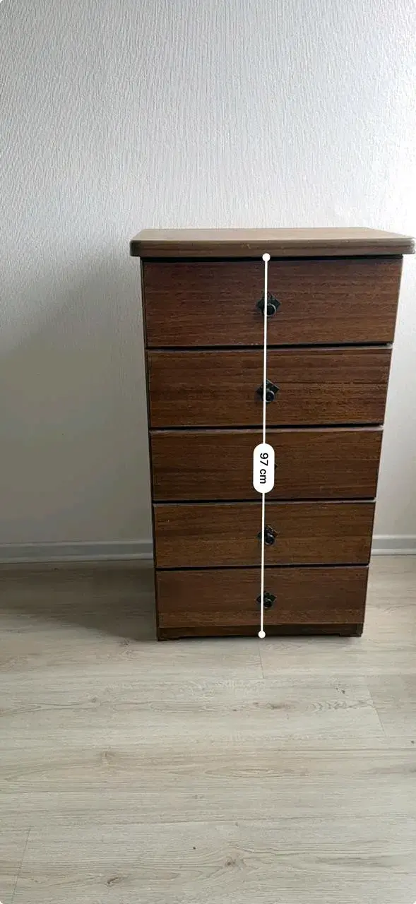 Cajonera de madera con 5 cajones - 3