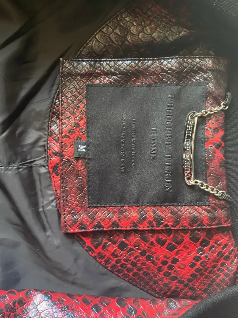 Chaqueta de cuero Philipp Plein Rojo - 3