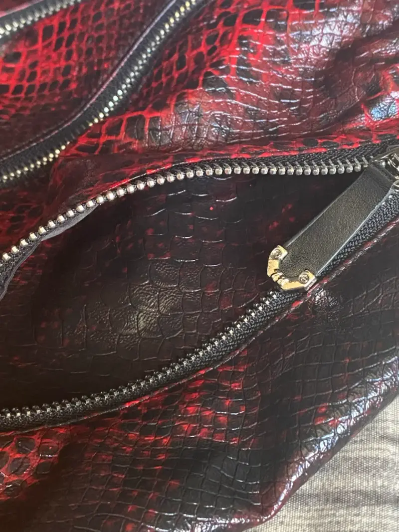 Chaqueta de cuero Philipp Plein Rojo - 4