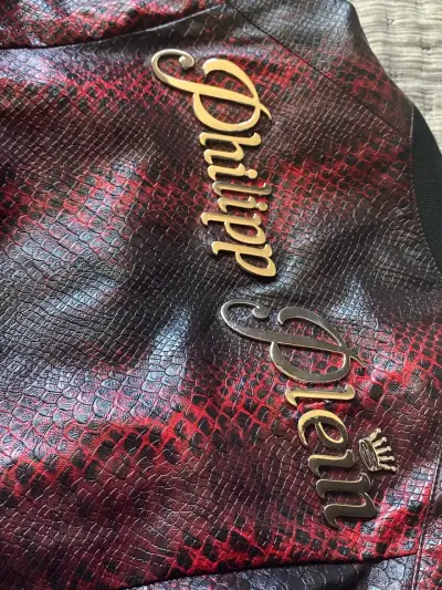 Chaqueta de cuero Philipp Plein Rojo - miniatura 6