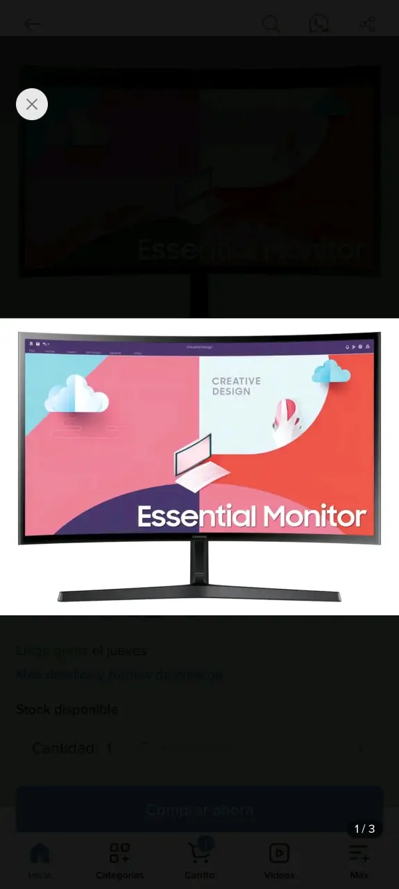 Monitor Samsung curvo 24 pulgadas - 3