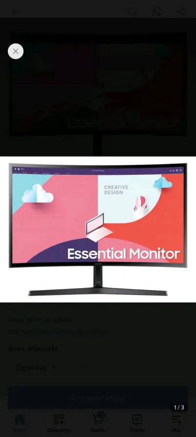 Monitor Samsung curvo 24 pulgadas - miniatura 3