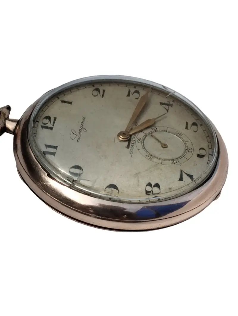 Reloj de Bolsillo Longines Antiguo oro micronado - 1