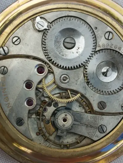 Reloj de Bolsillo Longines Antiguo oro micronado - miniatura 3