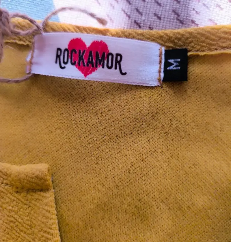 Vestido mostaza con botones Rockamor - 3