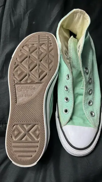 Zapatillas Converse All Star verdes sin cordones - miniatura 2