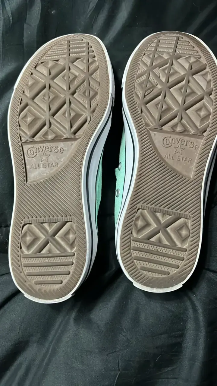 Zapatillas Converse All Star verdes sin cordones - 3