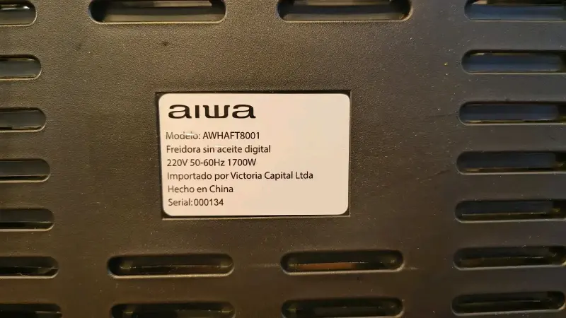 Freidora de Aire Dual Aiwa Negra - 5