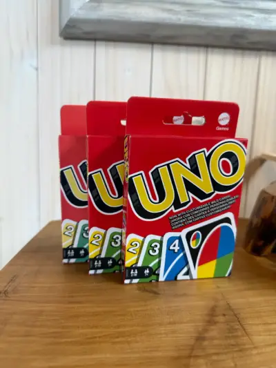 Pack x3 Juego de cartas UNO Mattel clásico - miniatura 1