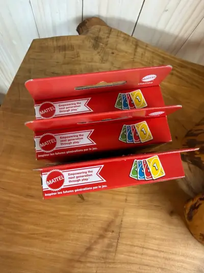 Pack x3 Juego de cartas UNO Mattel clásico - miniatura 2