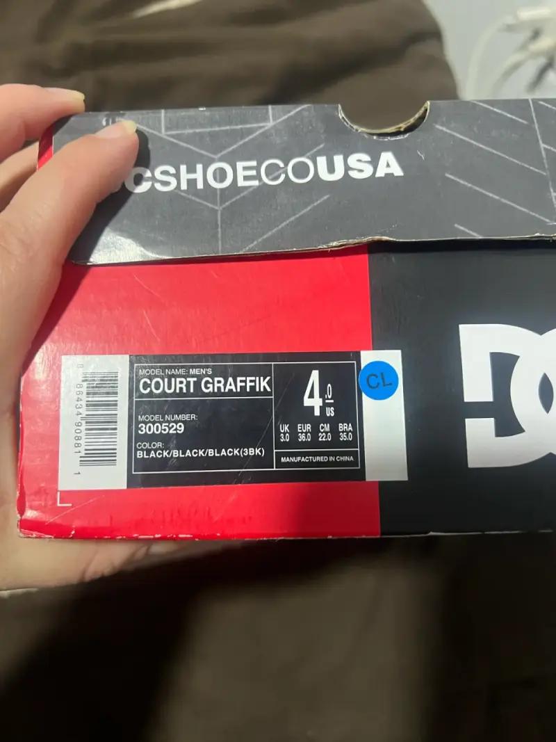 Zapatillas DC Court Graffik negras talla 4 - 2