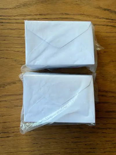 100 Sobres blancos para tarjetas de visita - miniatura 1