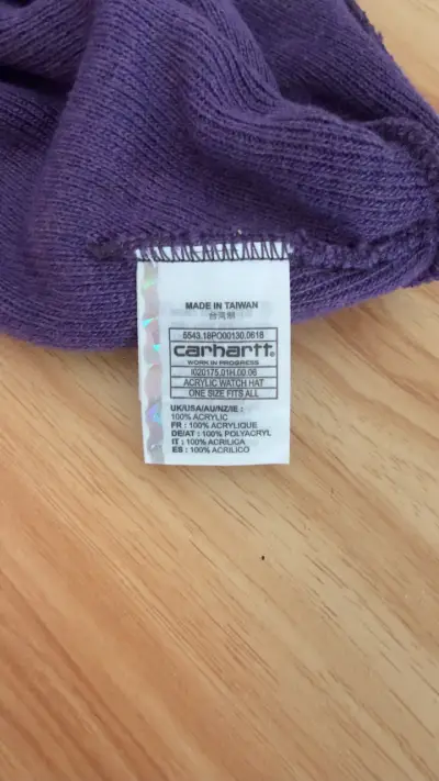 Gorro de lana morado Carhartt - miniatura 2