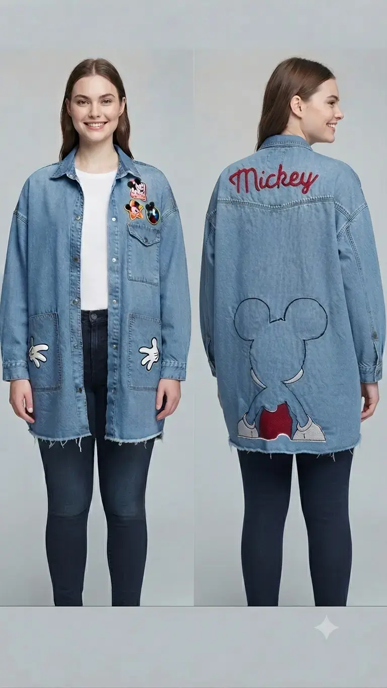 Chaqueta de mezclilla Mickey Mouse Zara - 1