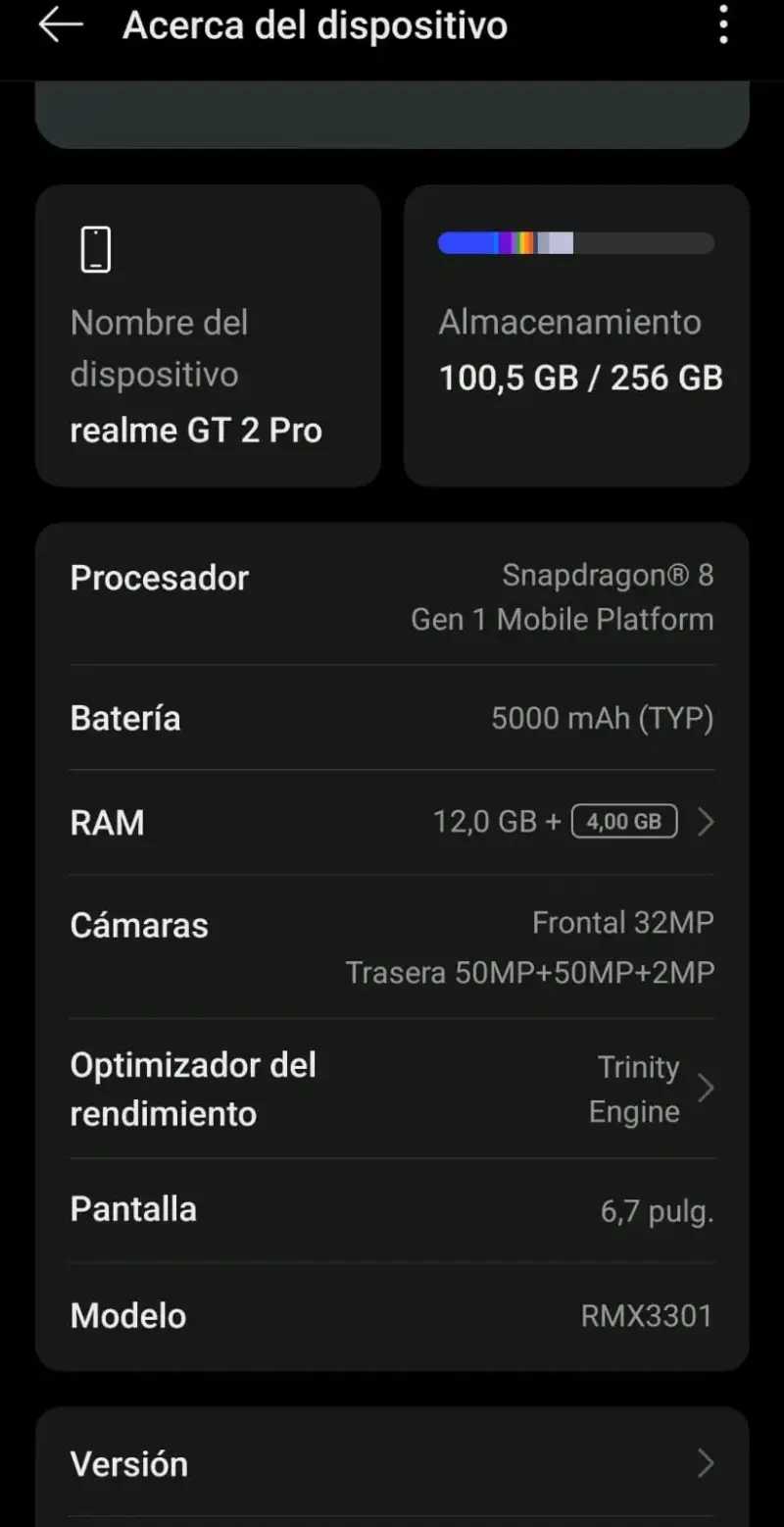Realme 2 gt2 pro 256 gigas 12 ram - 6