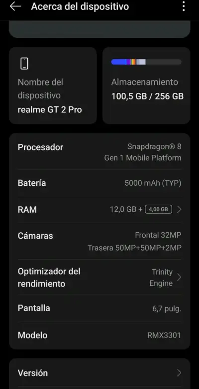 Realme 2 gt2 pro 256 gigas 12 ram - miniatura 6