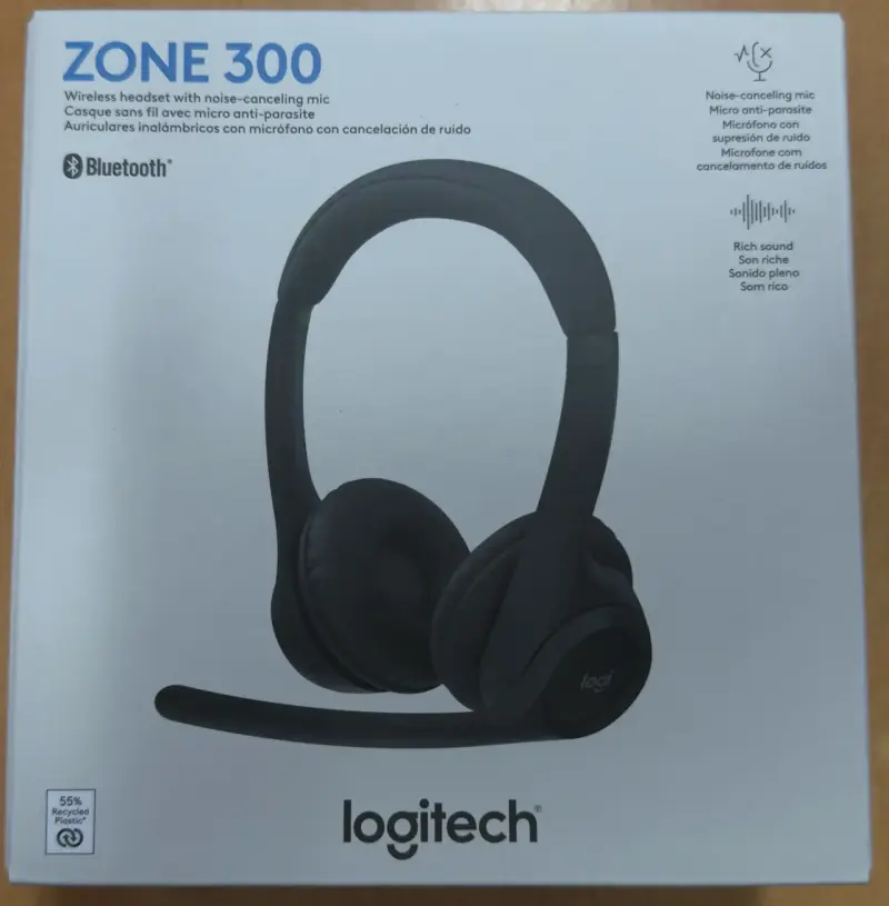 Auriculares Logitech Zone 300 con Bluetooth y micrófono - 2