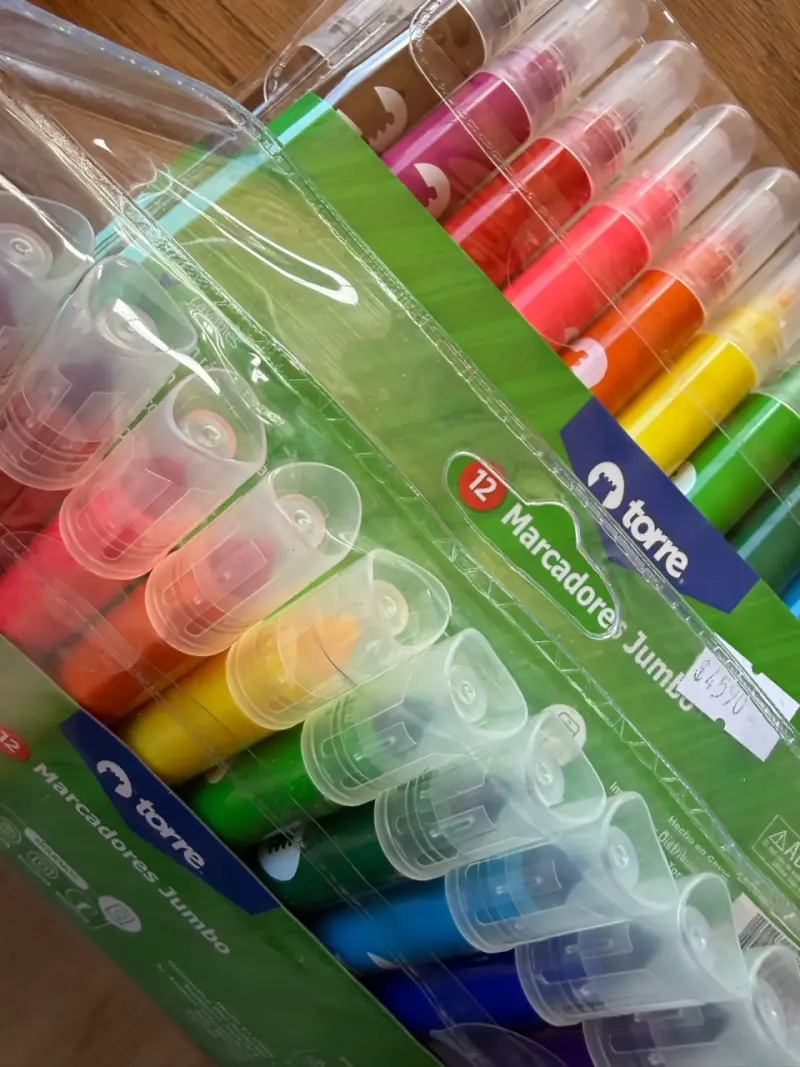 Pack x4 Set de 12 marcadores jumbo lavables Torre - 3