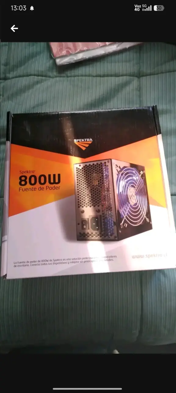 Fuente de Poder Spektra 800W para PC - 2