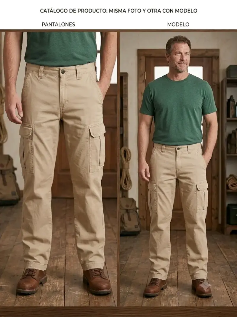 Pantalones cargo beige Timberland para hombre