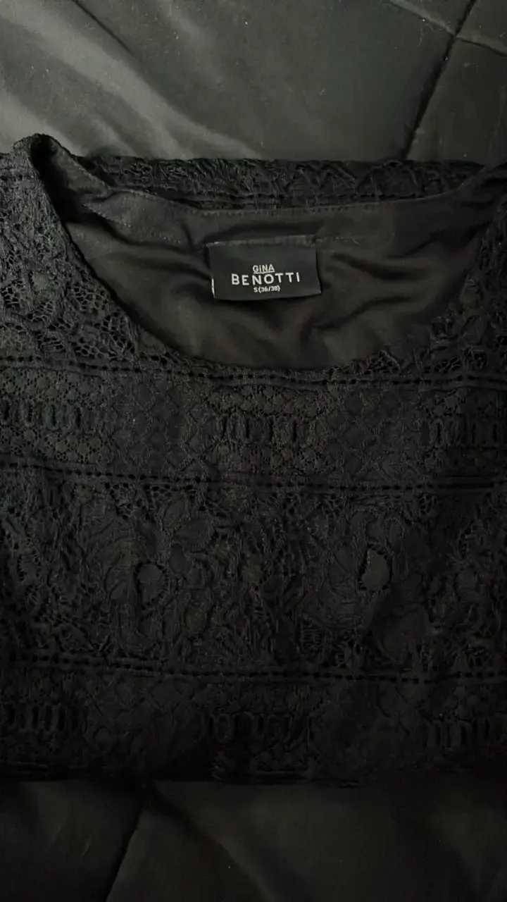 Vestido de encaje negro Benotti - 2