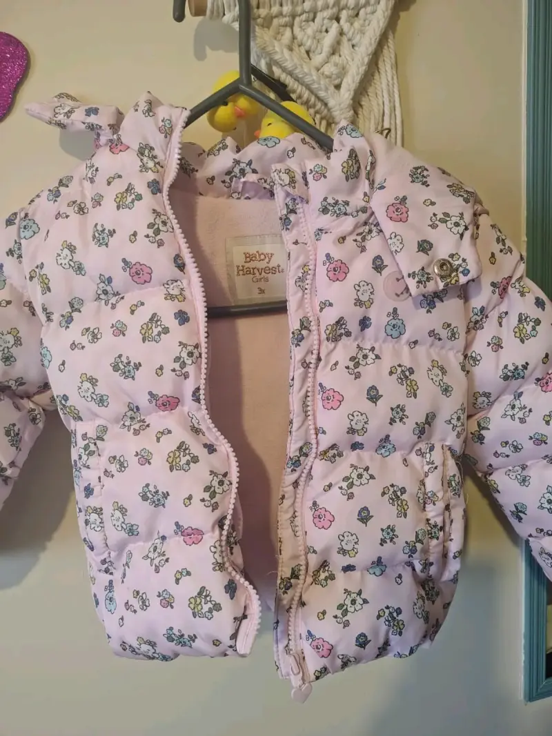 Chaqueta acolchada infantil Baby Harvest floral - 2