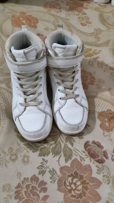 Zapatillas altas blancas de cuero Diadora - miniatura 1