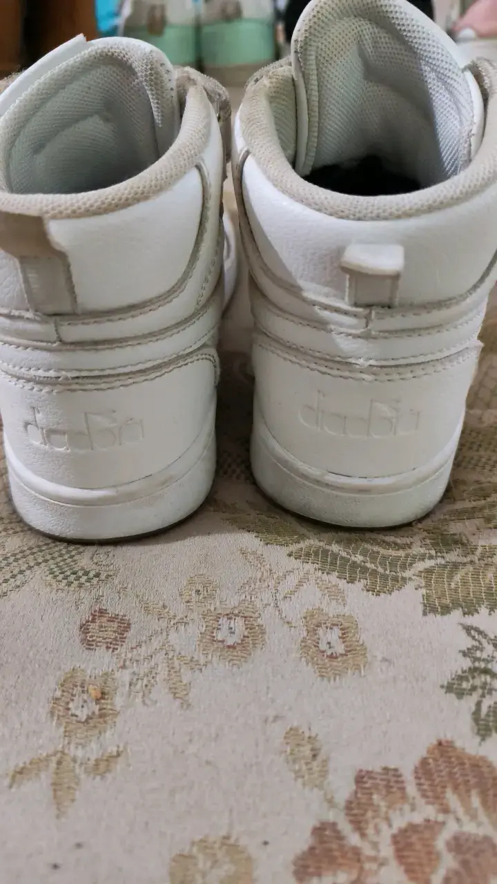 Zapatillas altas blancas de cuero Diadora - 2