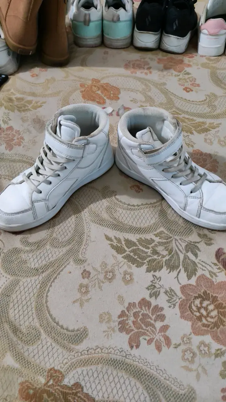 Zapatillas altas blancas de cuero Diadora - 5