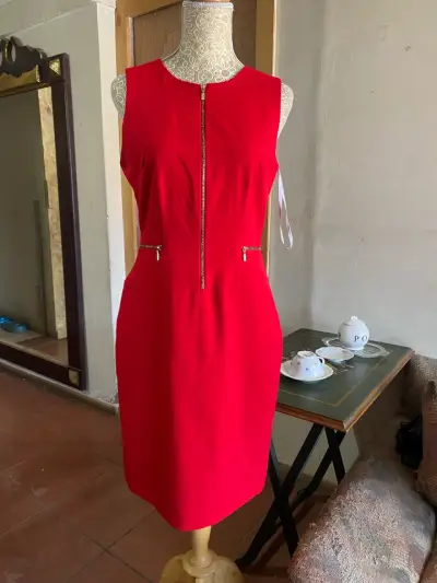 Vestido Calvin klein sin mangas con cierre frontal - miniatura 1