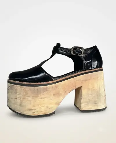 Zapatos de Plataforma Negros de Charol - miniatura 2