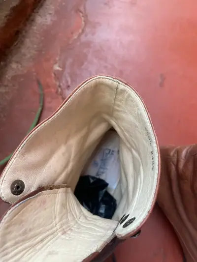 Botines de cuero marrón para mujer - miniatura 4
