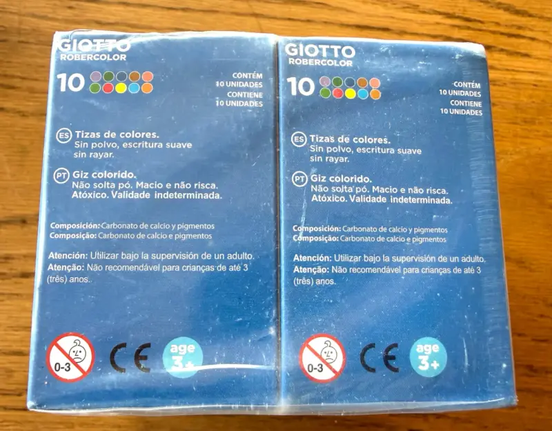 10 paquetes de Tizas de Colores Giotto Robercolor - 3