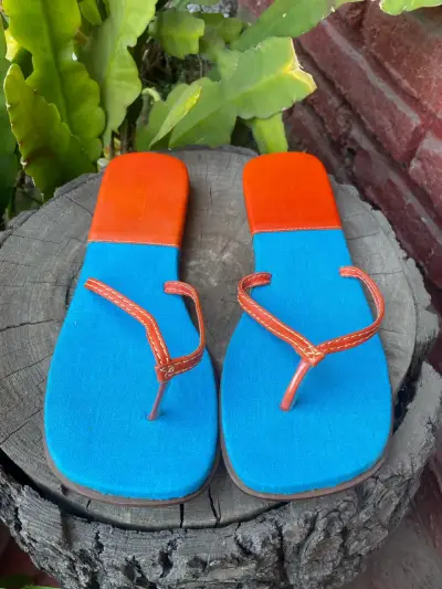 Sandalias planas calipso y naranjas estilo casual - miniatura 6