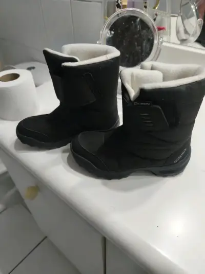 Botas de invierno negras para niños - miniatura 4