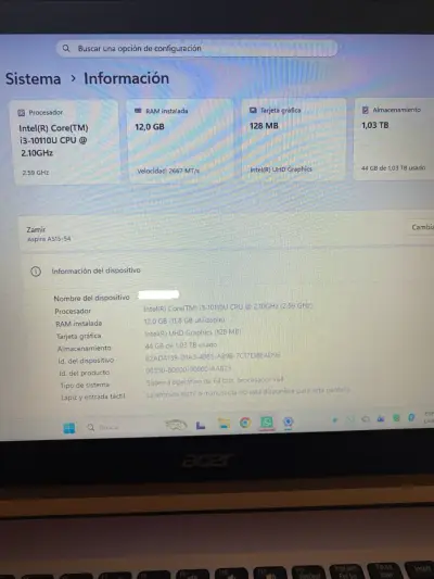 Notebook Acer Aspire A515-54, oportunidad - miniatura 6