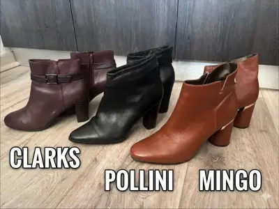¡LIQUIDACIÓN DE BOTINES DE CUERO LEGÍTIMO – SÓLO - miniatura 1