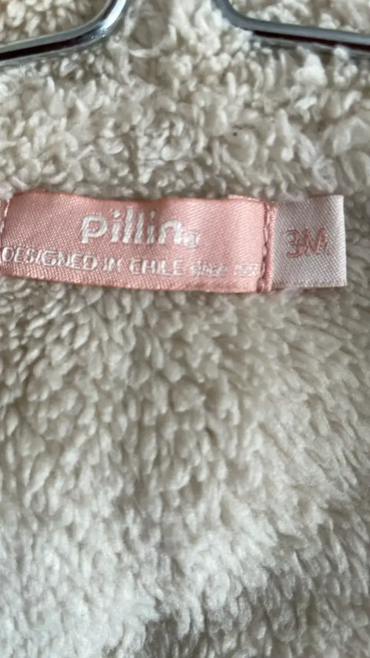 Chaleco de lana para bebé con capucha y botones de madera - 3